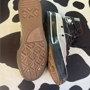 Converse Black and Red High-Tops